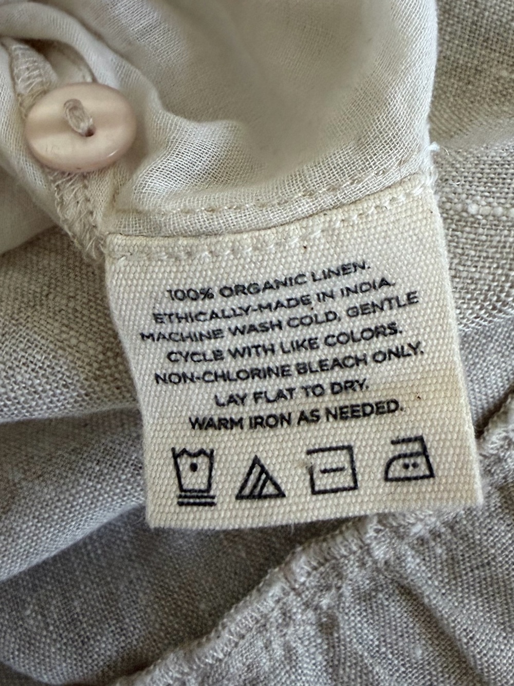 Anthropologie Laude The Label Strappy Tiered Natural Linen Maxi Dress Size XS - Picture 10 of 15